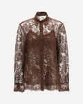 Ermanno Scervino Sheer Lace Button-Up Shirt