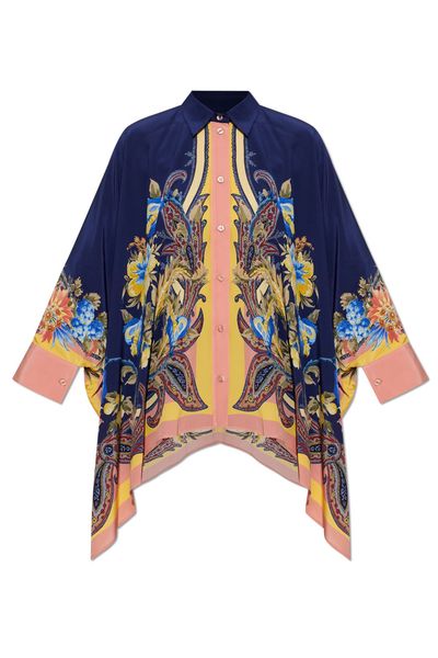 Etro Asymmetric Printed Shirt