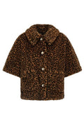 Max Mara Titty Leopard Patterned Button-Up Coat