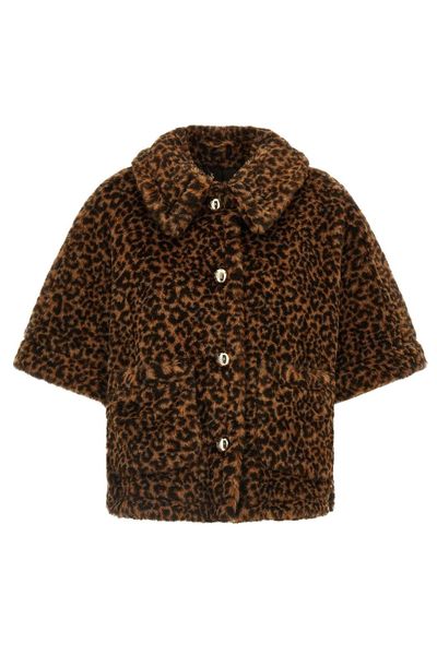 Max Mara Titty Leopard Patterned Button-Up Coat