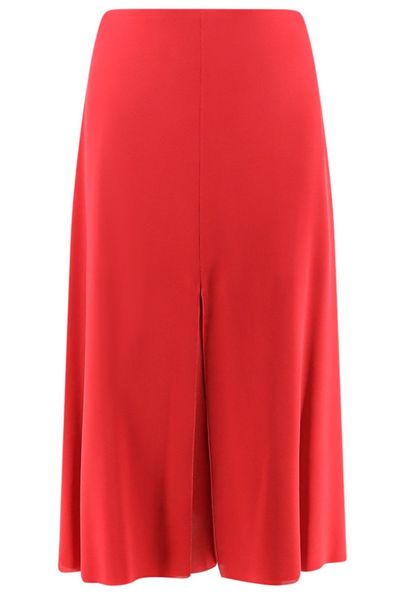 Valentino Zip Detailed Flared Midi Skirt