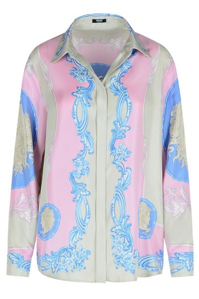 Versace Pattern-Printed Long-Sleeved Shirt