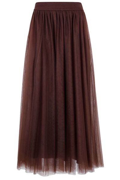 Fabiana Filippi Elasticated Waistband Midi Tulle Skirt