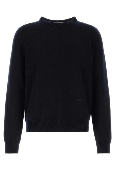 Fendi Logo Embroidered Knitted Jumper