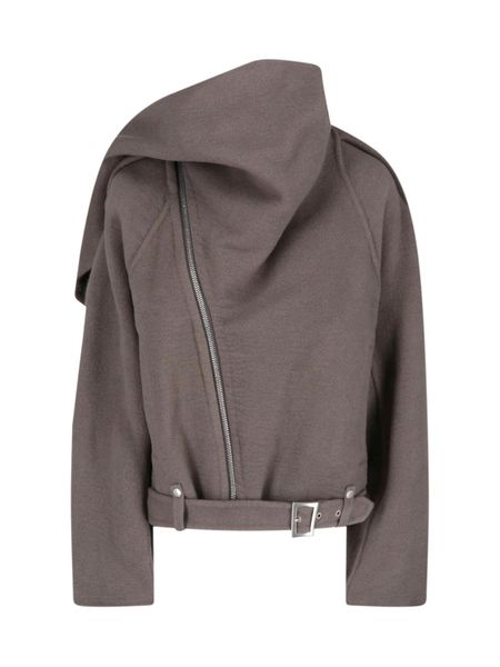 Rick Owens Scarf-Detailed Zipped Jacket