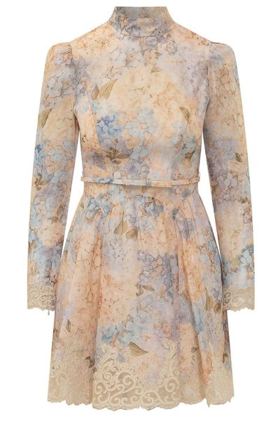 Zimmermann Valiant Panelled Lace Mini Dress