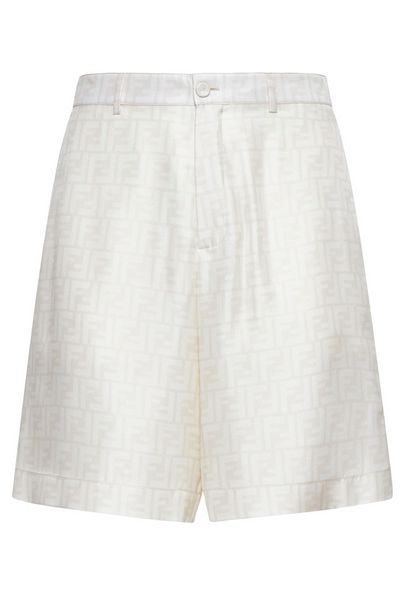Fendi FF Jacquard Satin Shorts