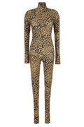 Norma Kamali High Neck Printed Jumpsuit
