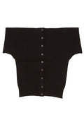 Magda Butrym Reversible Off-Shoulder Knitted Top