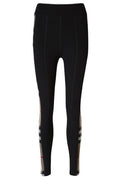 Burberry Checked Panel Stretch Leggings