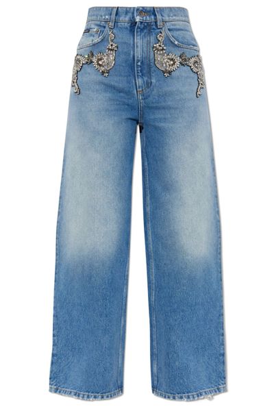 Dolce & Gabbana Embellished Low-Waist Jeans