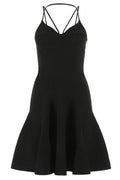 Alexander McQueen Strappy Fluted Mini Dress