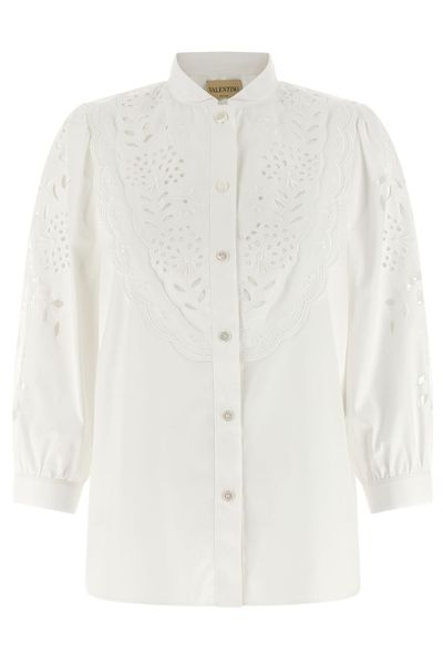 Valentino Embroidered Poplin Shirt
