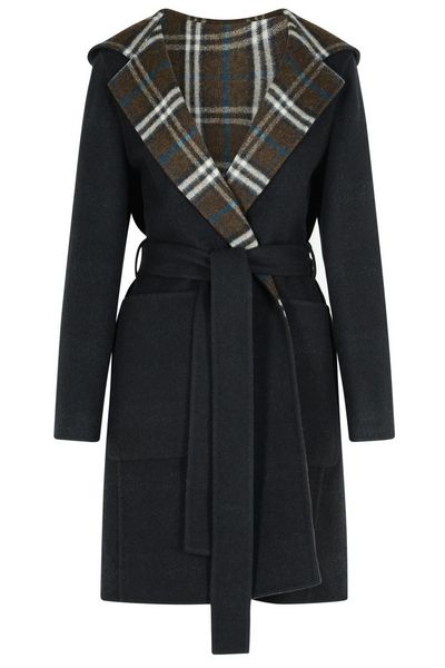 Burberry Hampshire Checked Belted Reversible Coat