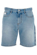 GCDS Logo Patch Denim Shorts