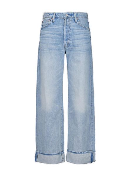 Mother The Dodger Button Hover Cuff Jeans