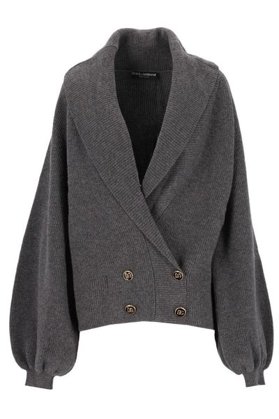 Dolce & Gabbana Shawl-Collar Double-Breasted Cardigan
