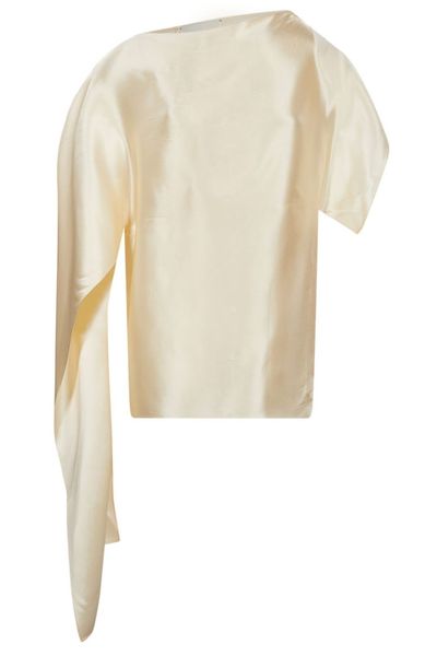 Magda Butrym Magda Burtym Satin Draped Top