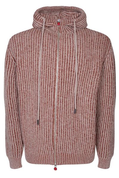 Kiton Ribbed-Knit Zipped Cardigan