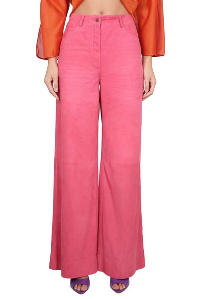 Alberta Ferretti High-Waisted Wide-Leg Trousers
