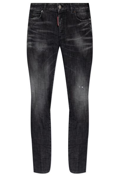 Dsquared2 Mid-Waisted Distressed Skinny Jeans