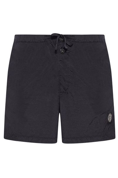 Stone Island Logo Patch Drawstring Shorts