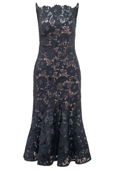 Self-Portrait Spiral Lace Midi Dress