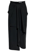 Givenchy Draped Wrap Midi Skirt