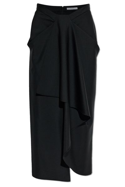 Givenchy Draped Wrap Midi Skirt