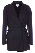 Bottega Veneta Striped Belted Jacket