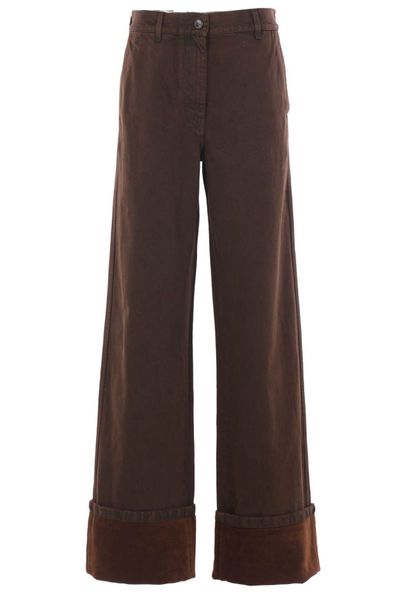 Dries Van Noten Buttoned Turn-Up Hem Jeans