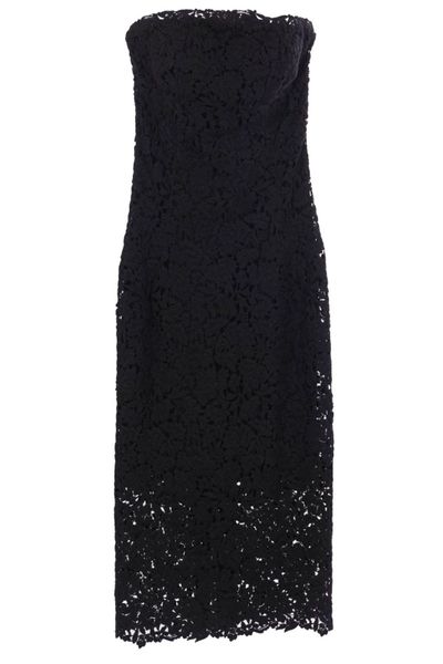 Ermanno Scervino Floral-Lace Strapless Dress