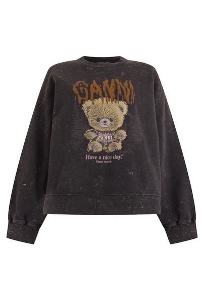 Ganni Teddy Graphic Sweatshirt