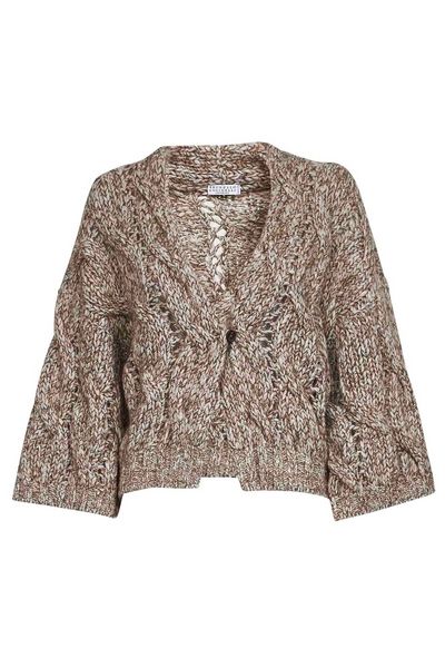 Brunello Cucinelli Wide Sleeved Knitted Cardigan