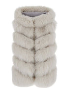 Suprema Sleeveless Faux Fur Jacket