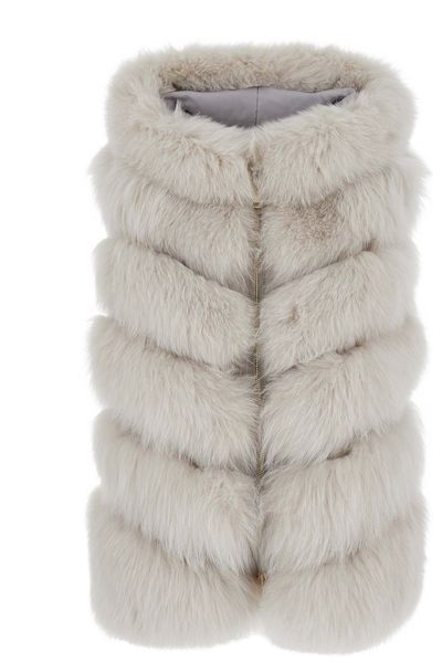 Suprema Sleeveless Faux Fur Jacket