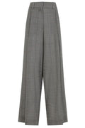 Dries Van Noten Podium Checked Wide-Leg Pants