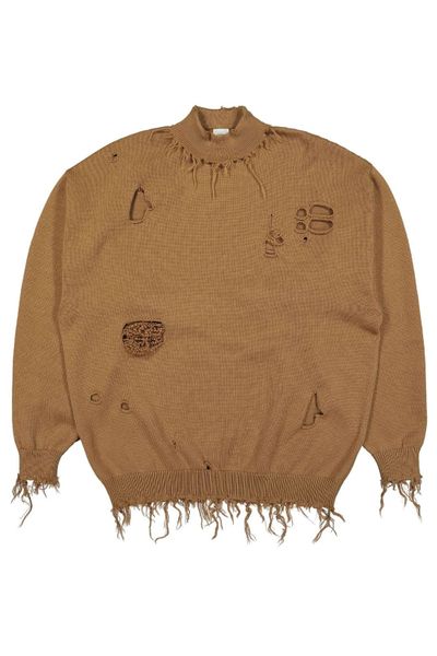 Vetements Distressed Crewneck Knitted Jumper