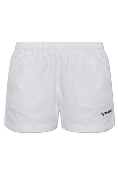 Sporty & Rich Essentials Logo Shorts