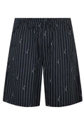 Lacoste Crocodile Print Stripe Shorts
