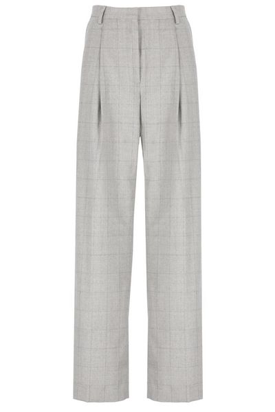 Dries Van Noten Checked Pleated Trousers