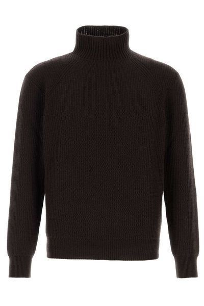 Brioni Mockneck Knitted Sweater