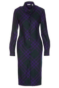 Burberry Long Sleeved Checked Shirt Dress