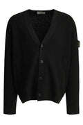 Stone Island Logo-Patch Crewneck Cardigan