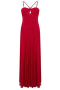 Alberta Ferretti Ruched Cut-Out Maxi Dress