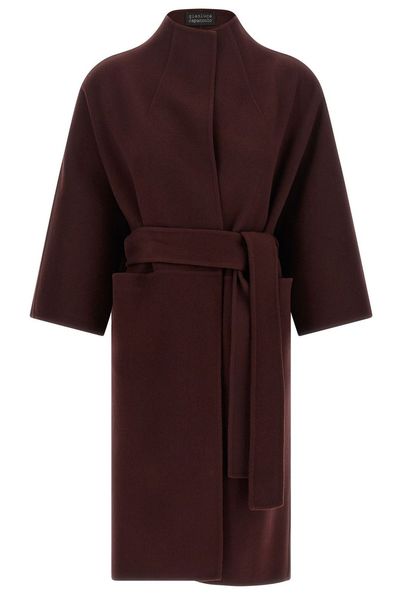 Gianluca Capannolo Jane Belted Kimono-Sleeve Coat