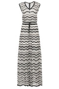 D.exterior Geometric Knit Jumpsuits