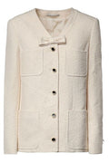Alessandra Rich Bow Detail Pocket Jacket