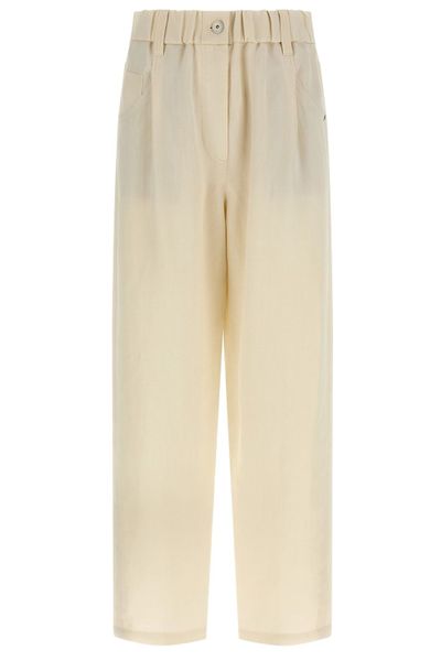 Brunello Cucinelli Elasticated Waist Straight Leg Trousers
