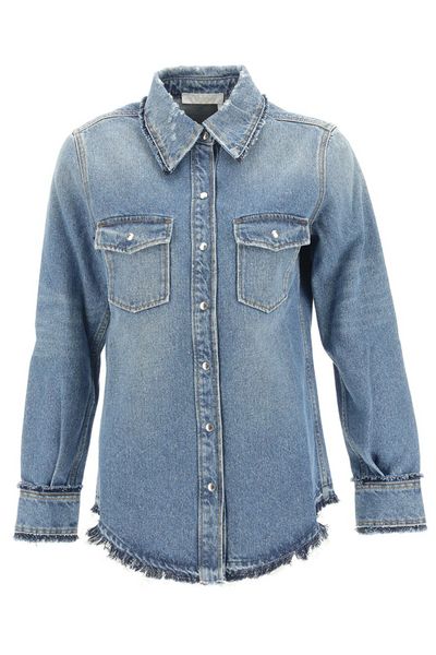 Chloé Frayed Edge Denim Shirt